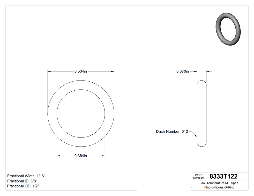 Technical drawing - 8333T122